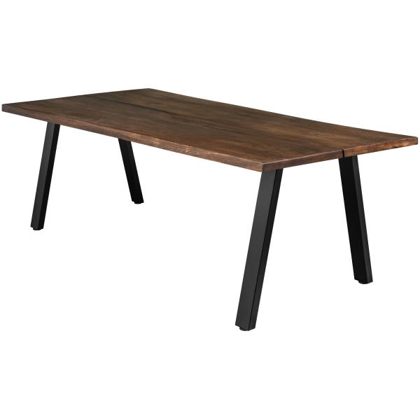 Firenze med skråben 220x95x74cm eg smoked/sort