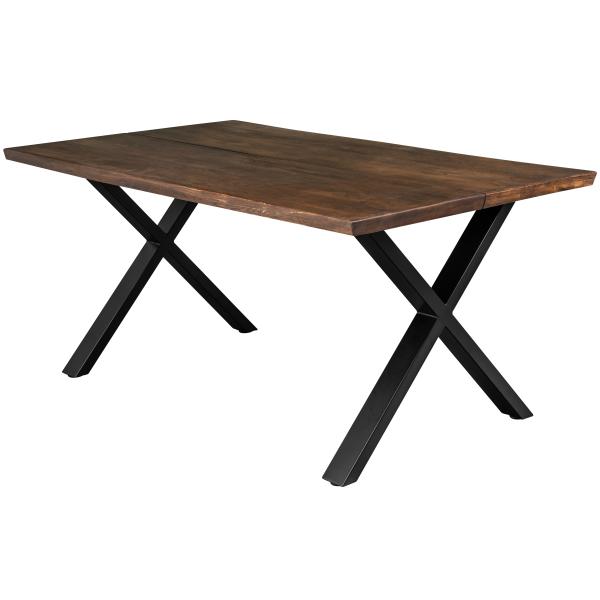 Firenze med krydsben 160x95x74cm eg smoked/sort