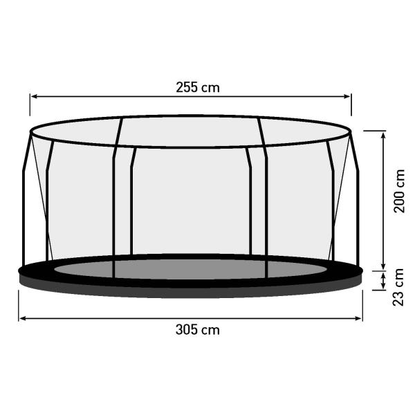 Bestplay Premium med sikkerhedsnet ø305cm Soft
