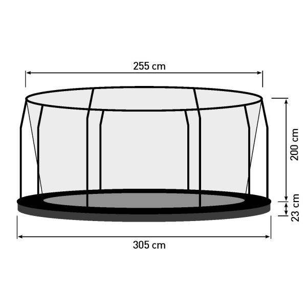 Bestplay Premium med sikkerhedsnet ø305cm Medium