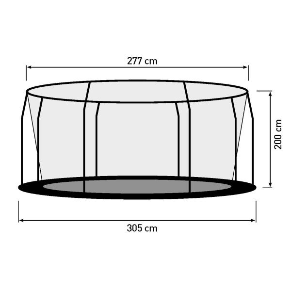 Bestplay Premium med sikkerhedsnet ø305cm Soft