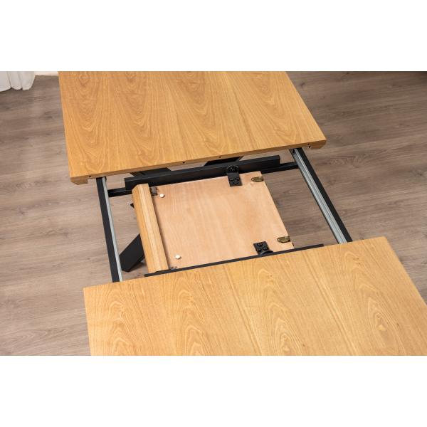 Pisa 185x90x75cm eg natur/sort