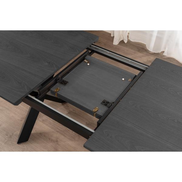 Pisa 185x90x75cm eg smoked/sort
