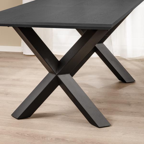 Pisa 185x90x75cm eg smoked/sort