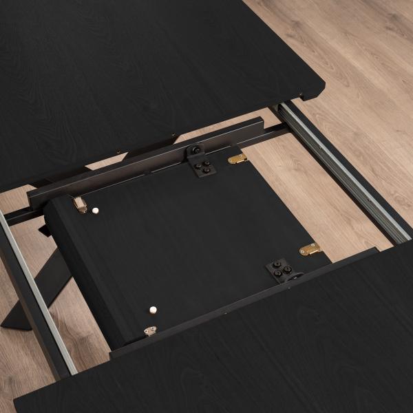 Pisa 145/185x90cm eg sort