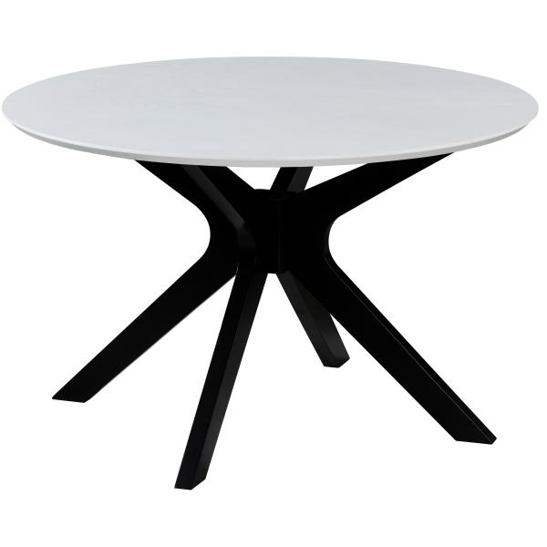 Palmi 120x120x75cm eg hvid/sort