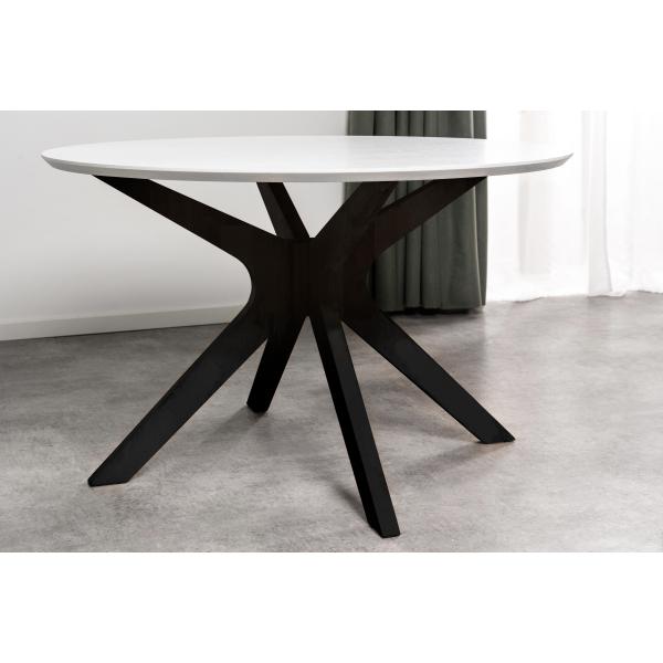 Palmi 120x120x75cm eg hvid/sort