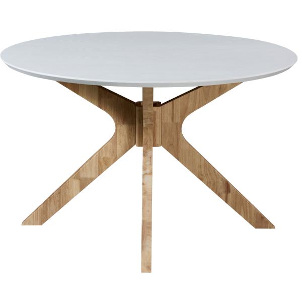 Palmi 120x120x75cm eg hvid/natur