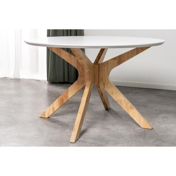 Palmi 120x120x75cm eg hvid/natur