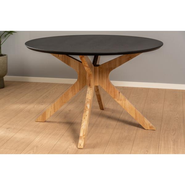 Palmi 120x120x75cm eg sort/natur