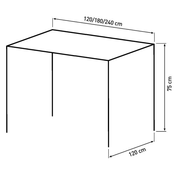 Torino 240x120x75cm eg mørkebrun/mørkebrun