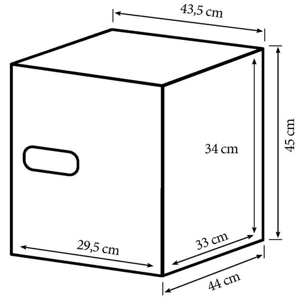 Brandsikkert pengeskab sort 45x44x43,5cm
