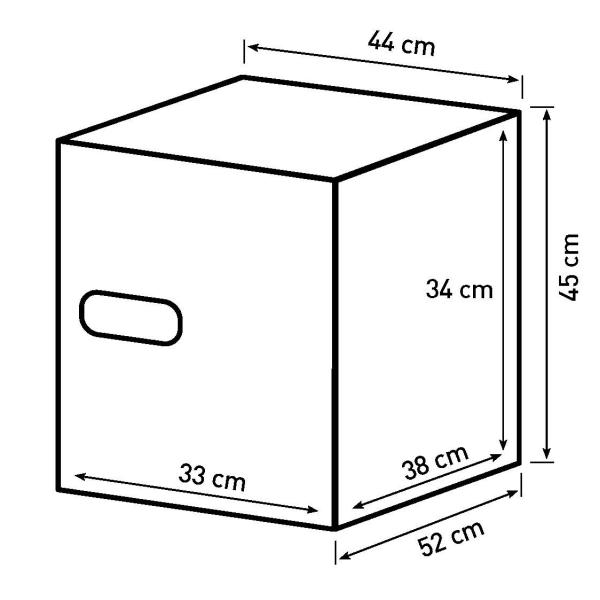 Brandsikkert pengeskab sort 45x44x52cm