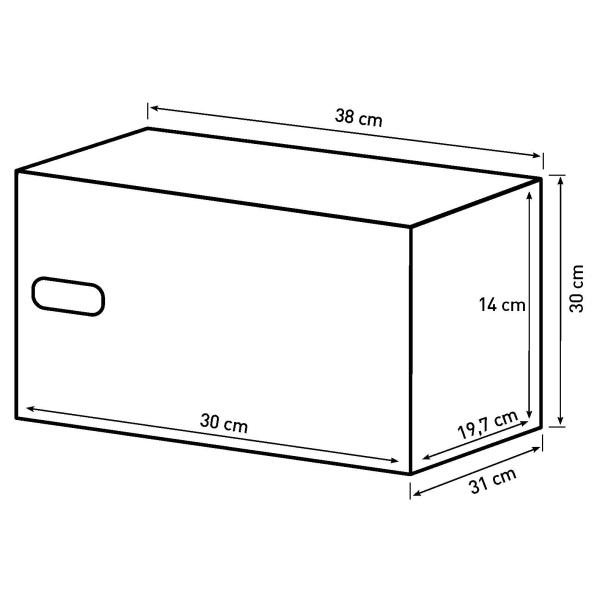 Værdiskab med fingeraftryk 30x38x31cm