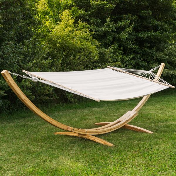 Premium hængekøje 200x144cm hvid
