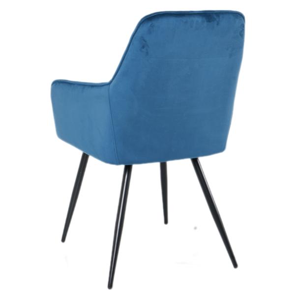 Hanne velour mørkeblå