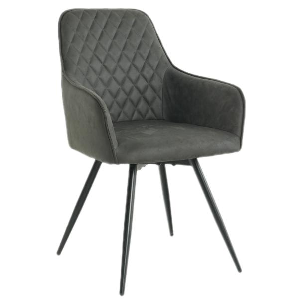 Hanne med drejefunktion suede sort