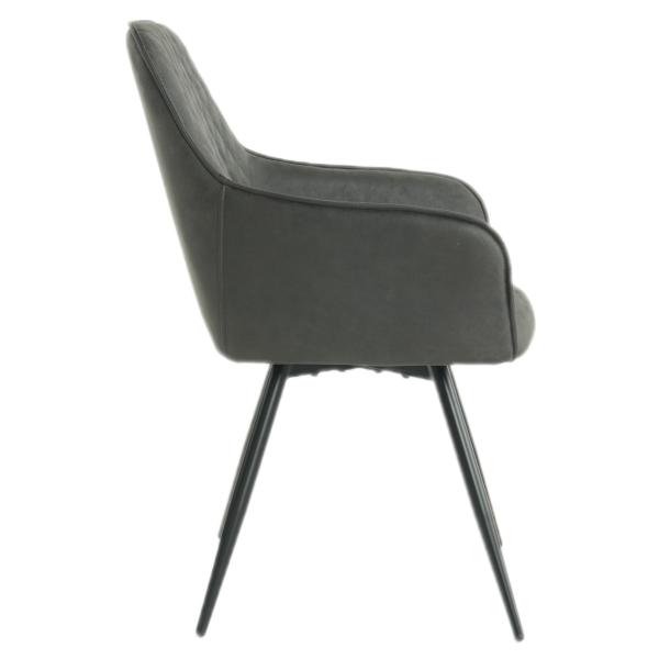 Hanne med drejefunktion suede sort