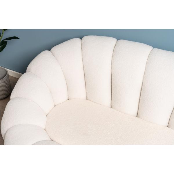 Tuli 3 pers. teddy hvid