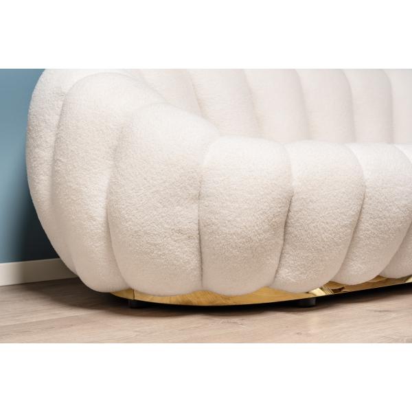 Tuli 3 pers. teddy hvid