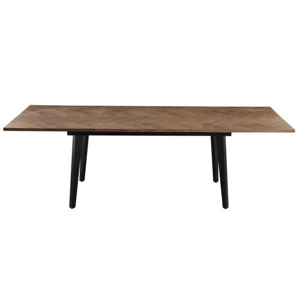 San Marino sildeben med skråben 240x90x76cm mørkebrun/sort