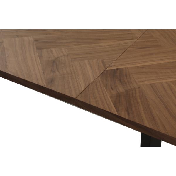 San Marino sildeben med skråben 240x90x76cm mørkebrun/sort