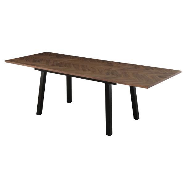 San Marino sildeben med stjernestel 240x90x76cm mørkebrun/sort