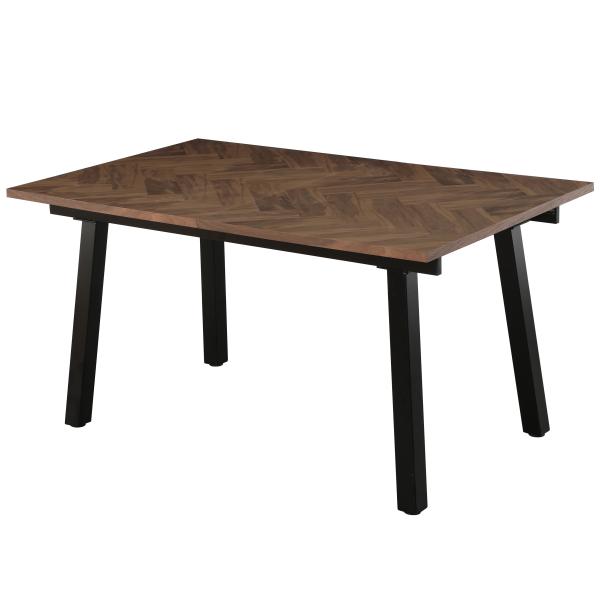 San Marino sildeben med stjernestel 240x90x76cm mørkebrun/sort