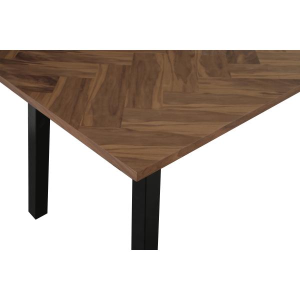 San Marino sildeben med stjernestel 240x90x76cm mørkebrun/sort