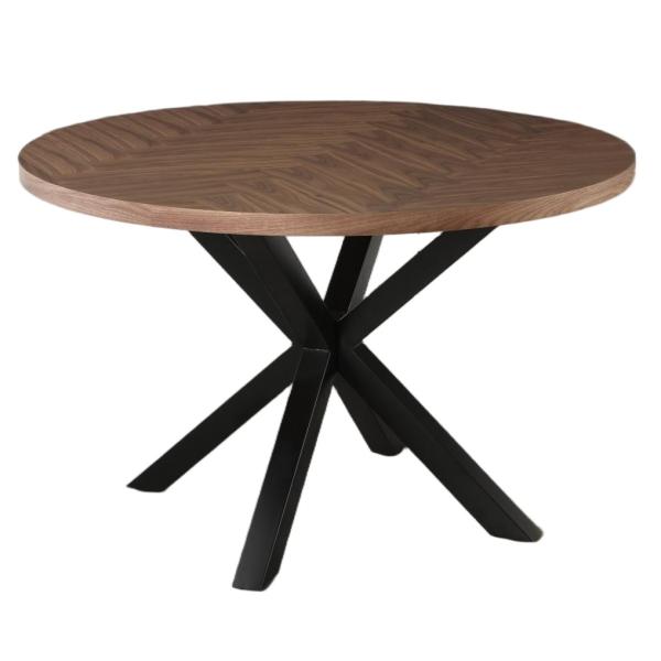 Portofino sildeben mørkebrun ø120cm