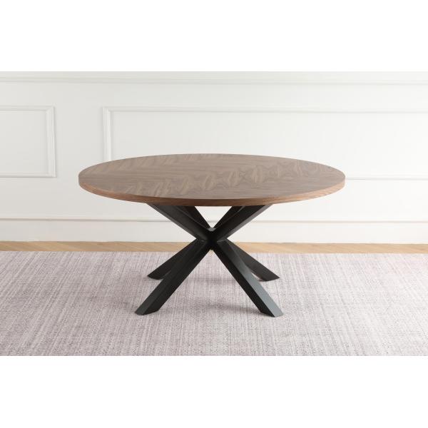 Portofino sildeben mørkebrun ø120cm