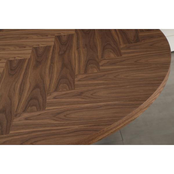 Portofino sildeben mørkebrun ø120cm