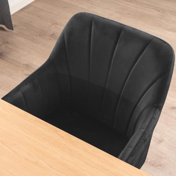 Lucy med drejefunktion velour sort