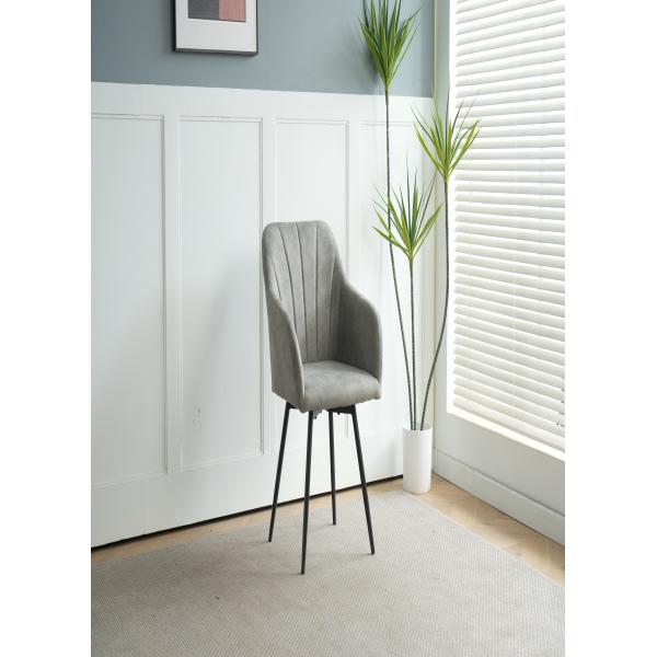 Lucy med drejefunktion suede grå