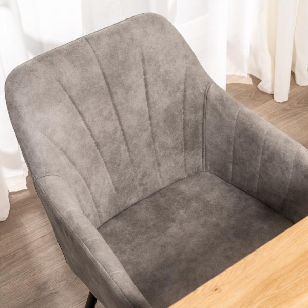 Lucy med drejefunktion suede grå