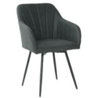 Lucy med drejefunktion suede sort