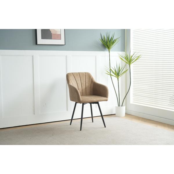 Lucy med drejefunktion suede beige