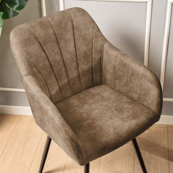 Lucy med drejefunktion suede beige