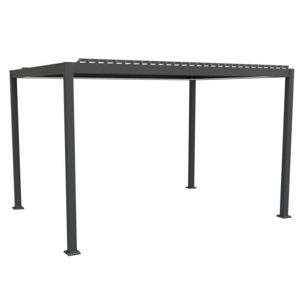Essence elektrisk pergola med lameltag 400x300cm antracit