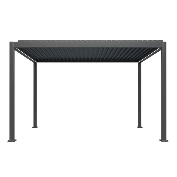 Essence elektrisk pergola med lameltag 400x300cm antracit