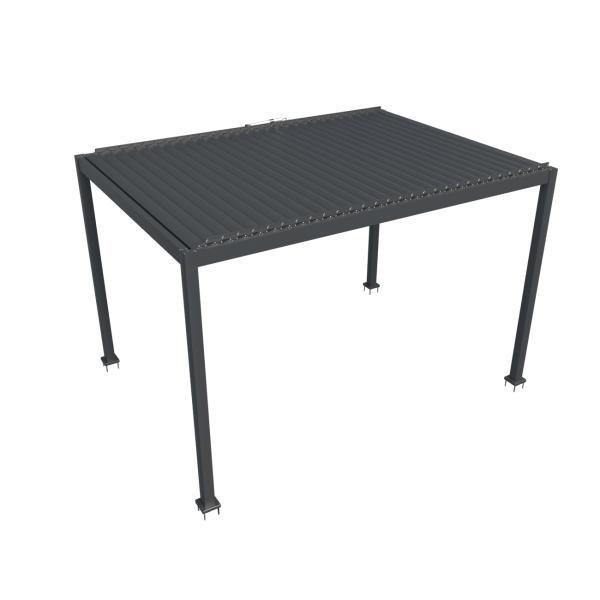 Essence elektrisk pergola med lameltag 400x300cm antracit