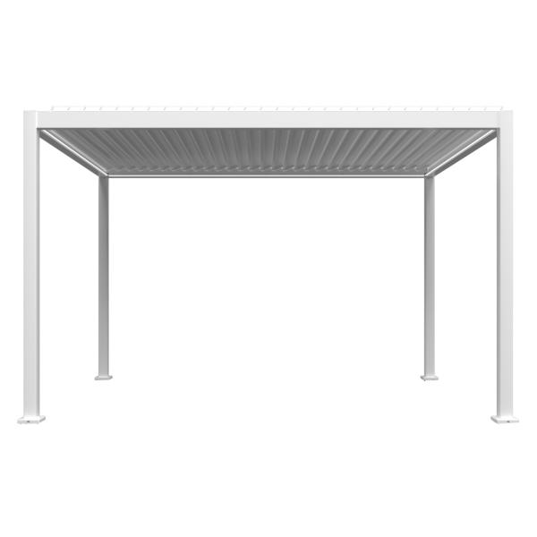 Essence elektrisk pergola med lameltag 400x300cm hvid