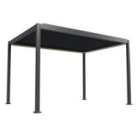Essence elektrisk LED pergola med lameltag 400x300cm antracit