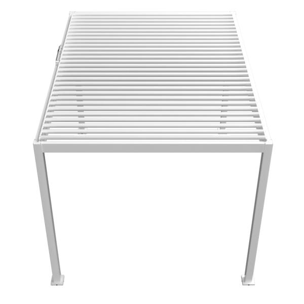 Essence elektrisk LED pergola med lameltag 400x300cm hvid