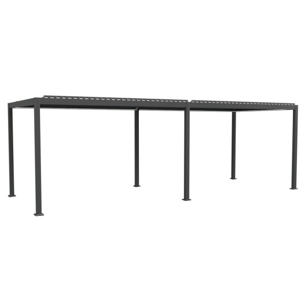 Essence elektrisk pergola med lameltag 600x300cm antracit