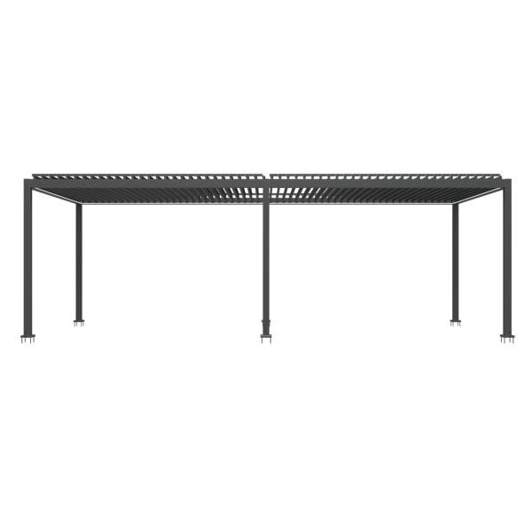 Essence elektrisk pergola med lameltag 600x300cm antracit