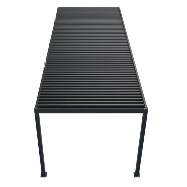 Essence elektrisk pergola med lameltag 600x300cm antracit