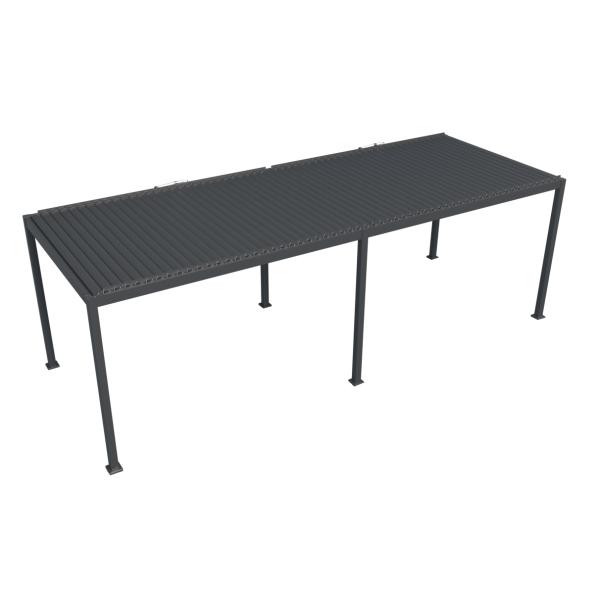 Essence elektrisk pergola med lameltag 600x300cm antracit