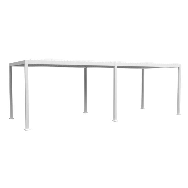 Essence elektrisk pergola med lameltag 600x300cm hvid