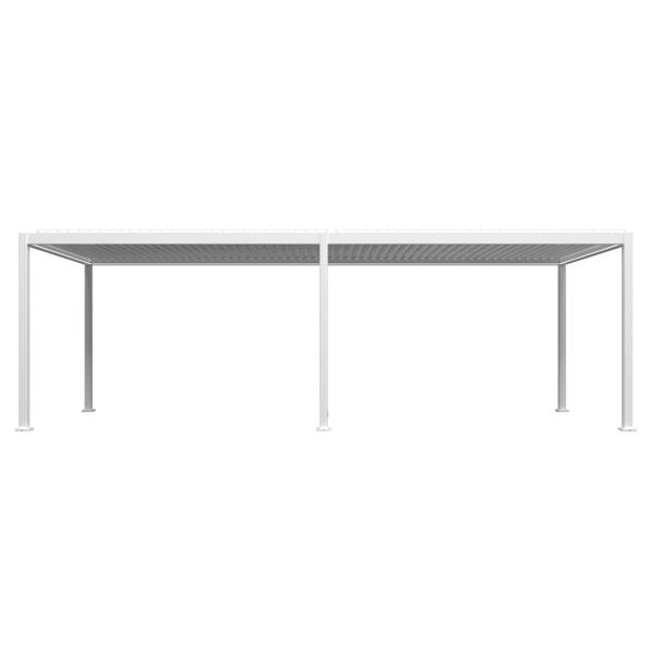 Essence elektrisk pergola med lameltag 600x300cm hvid
